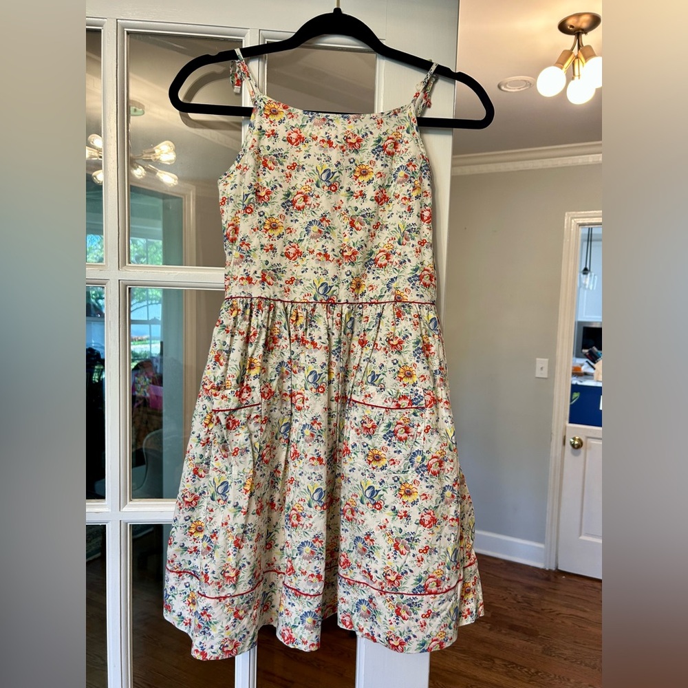 Polo Ralph Lauren stunning girls sundress with pockets size 12